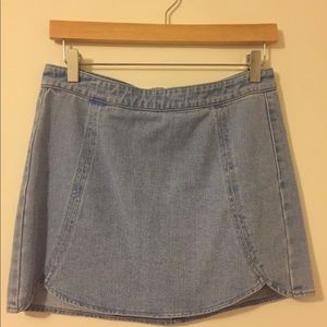 Kendall and Kylie tulip denim mini skirt